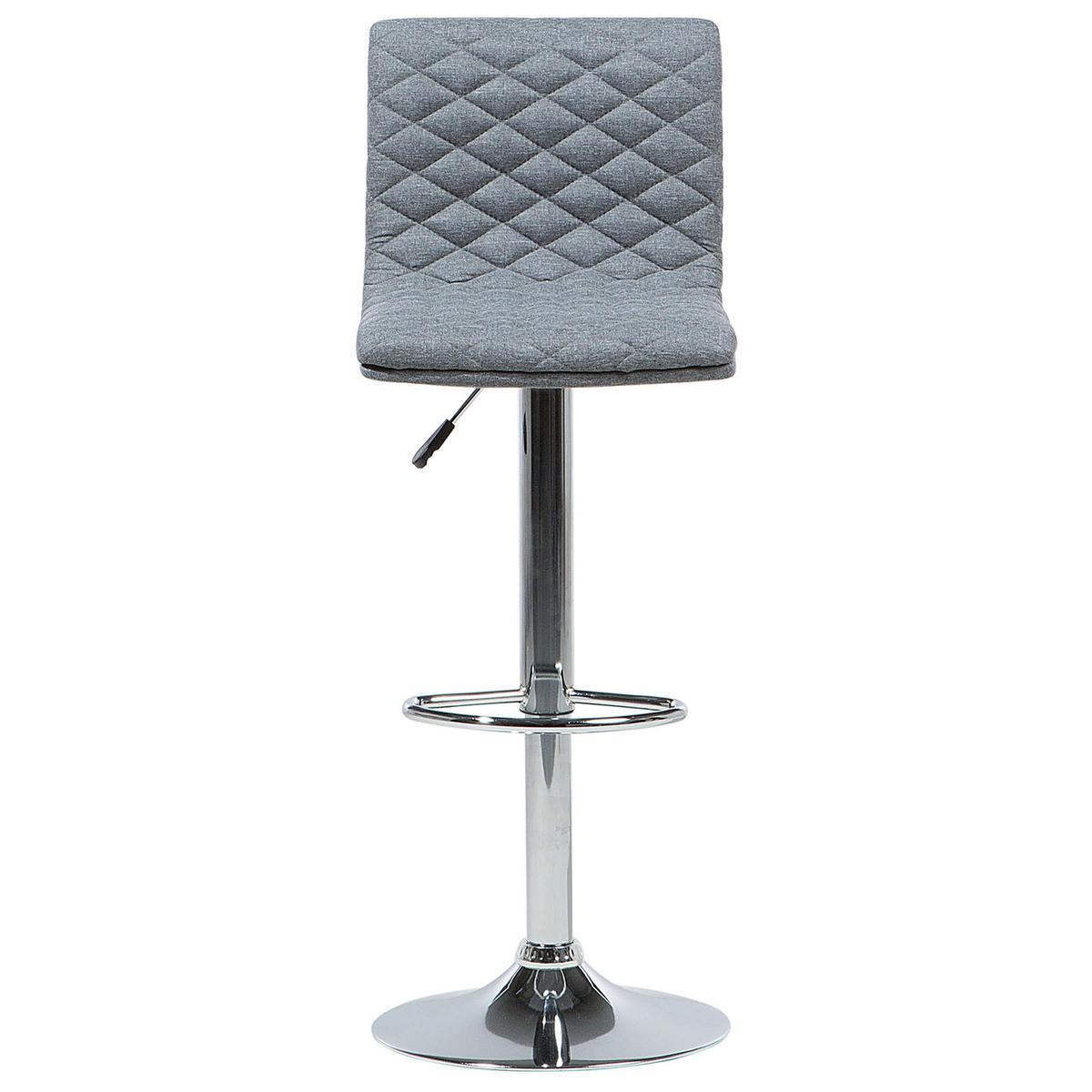 BARHOCKER 2er-Set Polsterbezug Grau Orlando - Grau, Textil/Metall (38/110/38cm) - Beliani