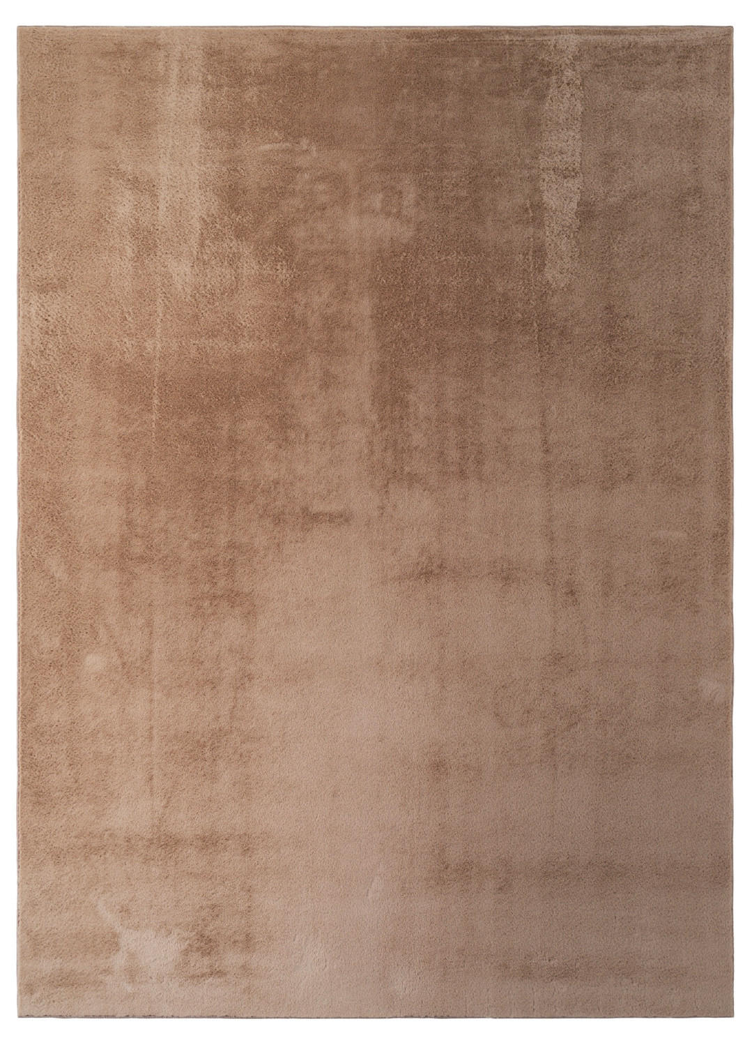 KURZFLORTEPPICH LUMI hellbraun kuschelweich waschbar 140/200 cm - Hellbraun, Textil (140/200cm) - Tapiso