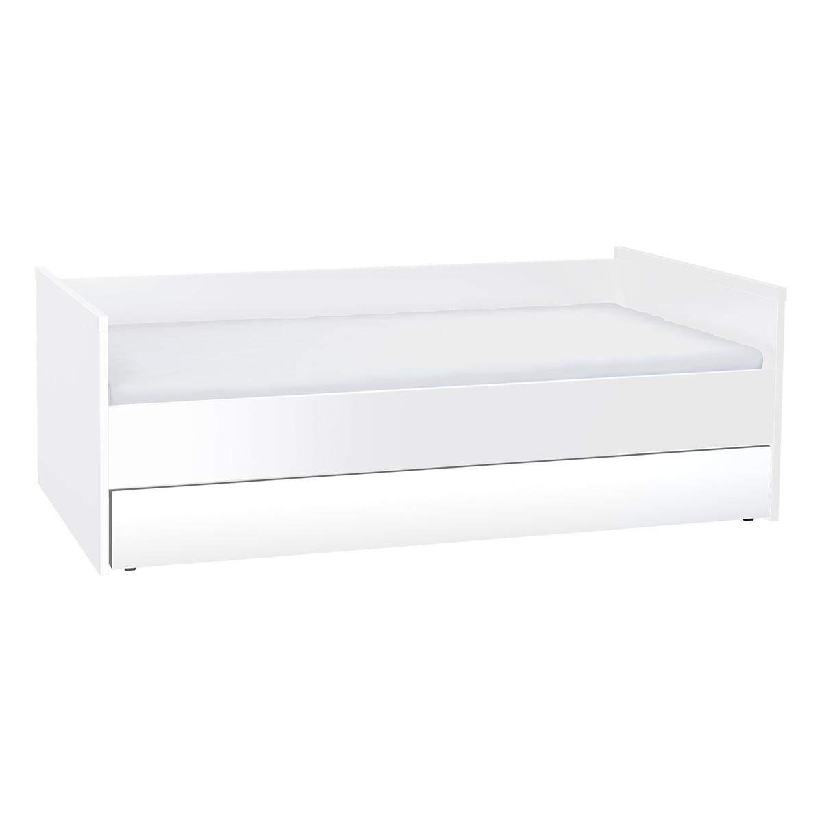 BOXSPRING POSTEL 90/200 Bílá - bílá, kompozitní dřevo (90/200cm) - Petits-meubles