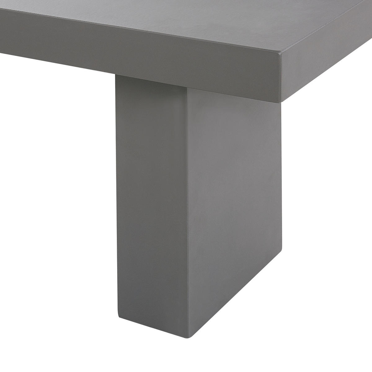 VRTNA KLUPA beton sivi 150 cm t-oblika Taranto - siva, kamen (150/45/40cm) - Beliani