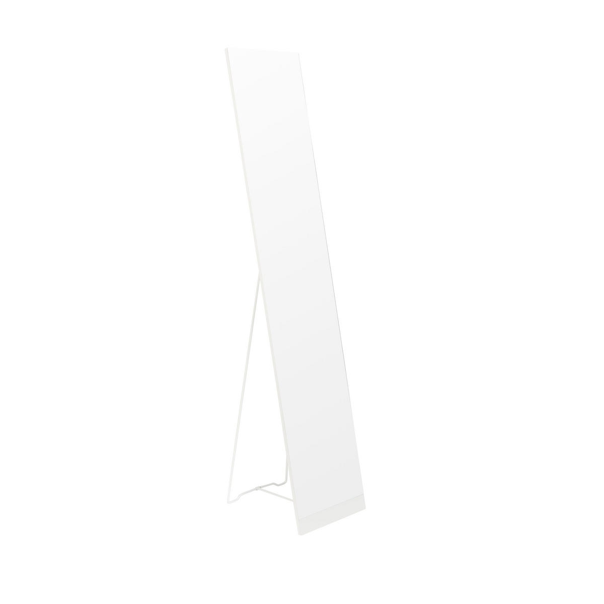 STANDSPIEGEL Außenspiegel Stehend Weiß - Weiß, Metall (30.5/147.5/36.5cm) - Housecraft Living