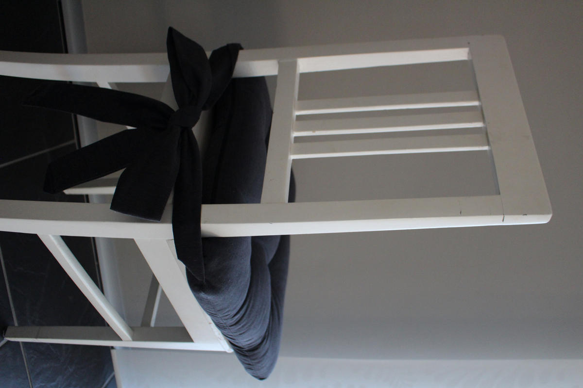 STUHLKISSEN Fino mit Schleifenband 2er Set anthrazit - Anthrazit, Textil (46/42/7cm) - Magma Heimtexx