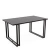 TISCH ausziehbar aus MDF, Schwarz - Schwarz, Holzwerkstoff (160/80/76cm) - Idohome