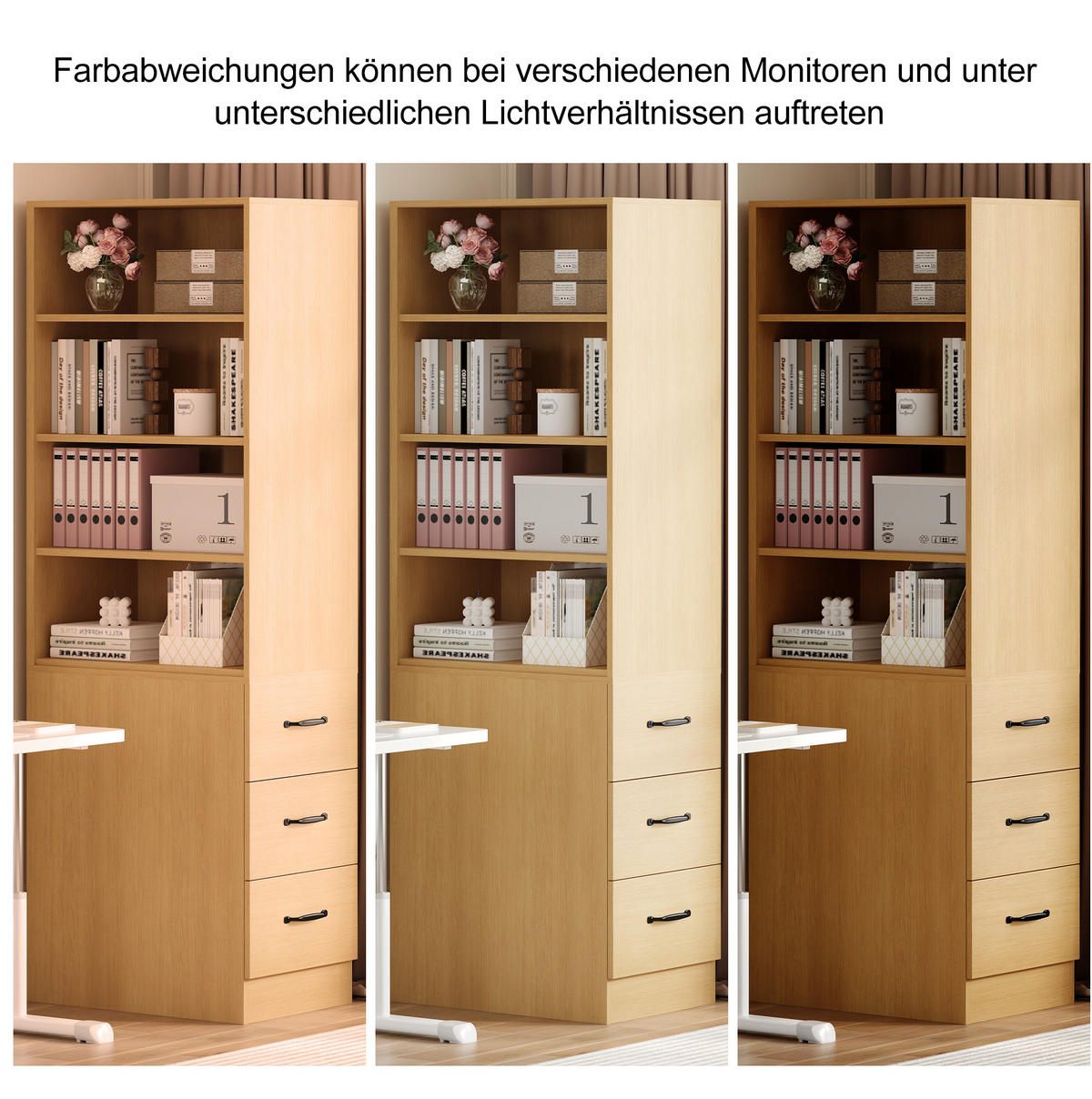 HIGHBOARD 60/180/38 cm Eiche aus Spanplatte mit Seitenschubladen - Eichefarben, Holzwerkstoff (38/180/60cm) - OKMYHOME