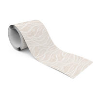 TAPETENBORDÜRE selbstklebend BLÄTTER Pflanzen Natur für Flur Wohnzimmer - Beige/Weiß, Papier (10/300/300cm) - Muralo