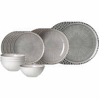 EINSTEIGER-SET Natura Grau 16er Set - Grau, Keramik (2/2/2cm) - Ritzenhoff Breker