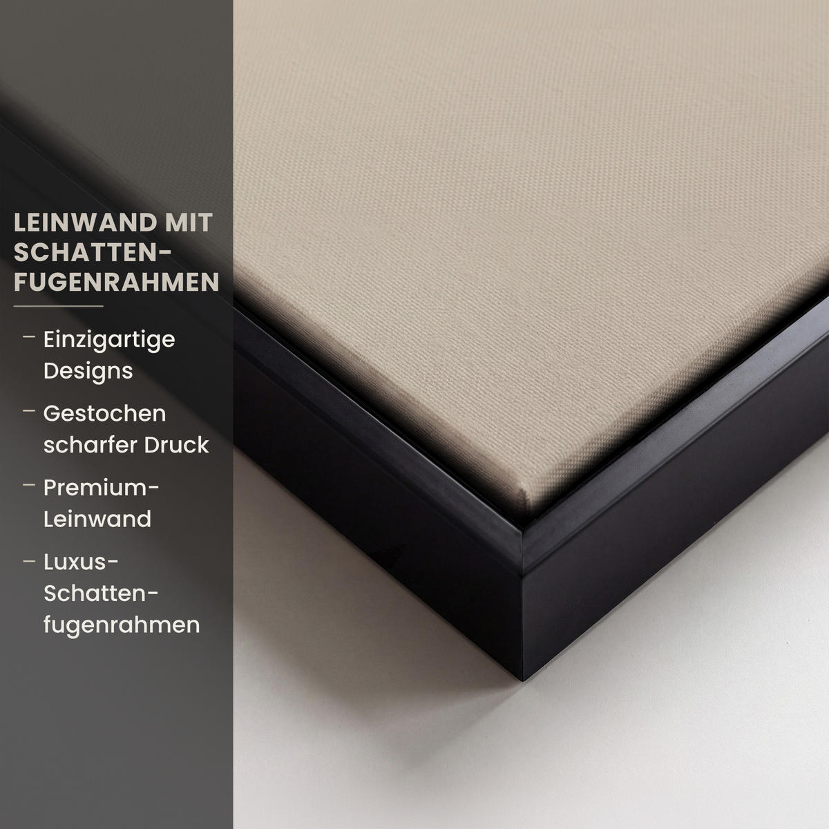LEINWAND Bilder mit Rahmen - Sonnenlicht - Löwenzahn - Botanisch - Blumen - 90x90 - Creme, Textil (90/90cm) - MuchoWow