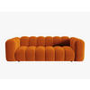 SOFA Lupine aus Samt terrakotta 3 Sitzplätze - Terra cotta, Textil (95/70/230cm) - Micadoni