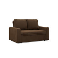 SOFA 2-SITZER MIT SCHLAFFUNKTION NEO, Dunkelbraun - Mokka, Textil (148/90/87cm) - Mebligo