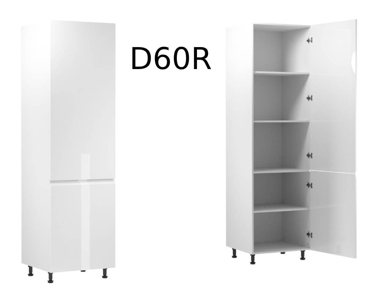 KÜCHENZEILE 360 cm - Aspen KA10-M360 - in Weiß/Hochglanz - Weiß Hochglanz, Holz (360/212/58cm)