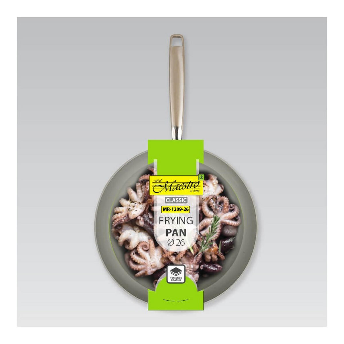 PFANNE Grau 46/26/5 cm MR120926 - Grau, Metall (26cm) - Maestro 