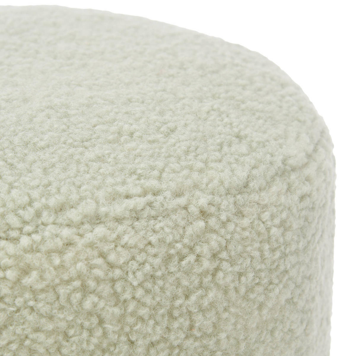 SITZHOCKER Teddy Ø 32 cm - Grün, Textil (32/36/32cm) - Giftdecor