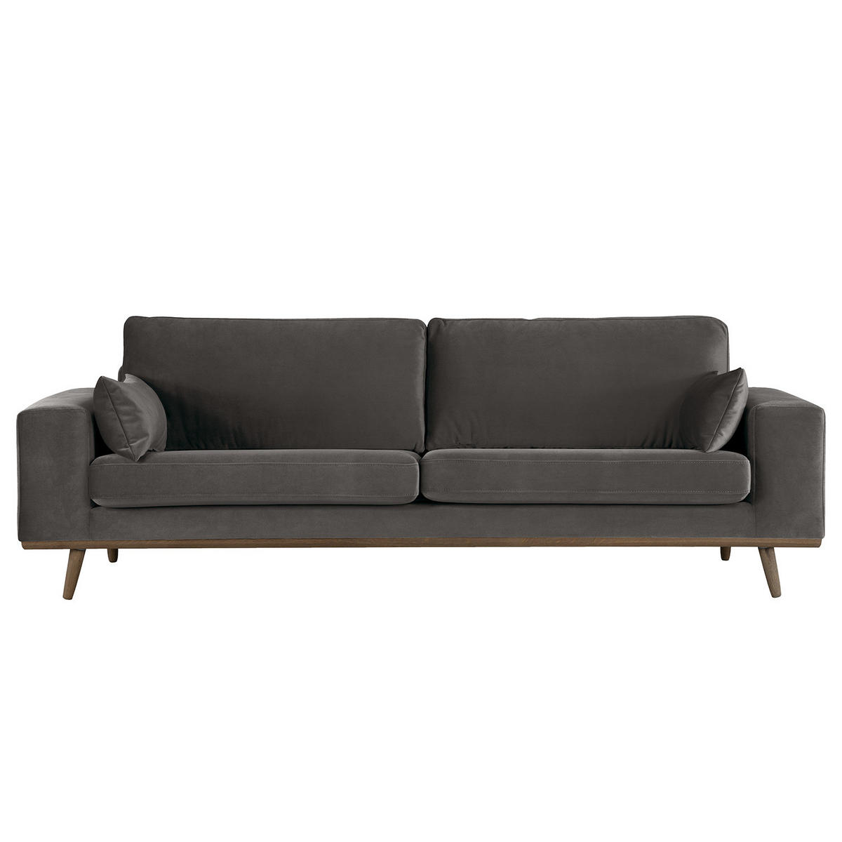 3-SITZER SOFA - Dunkelgrau, Textil (237/81/88cm) - home24