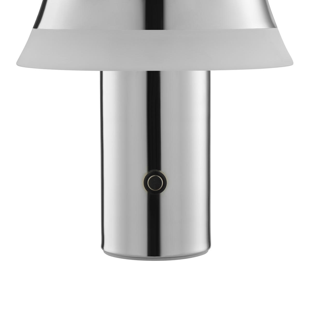 TISCHLEUCHTE Kinich Chromfarben/Weiß 15/15/16,5 cm - Multicolor, Metall (15/15/16.5cm) - Brilliant