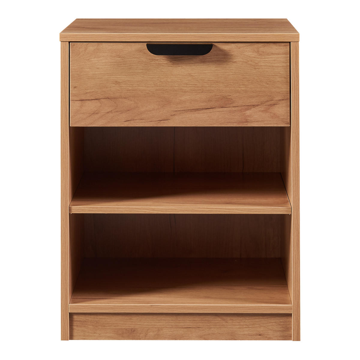 NACHTTISCH Varkaus - Eichefarben, Holzwerkstoff (43/55/40cm) - [en.casa]