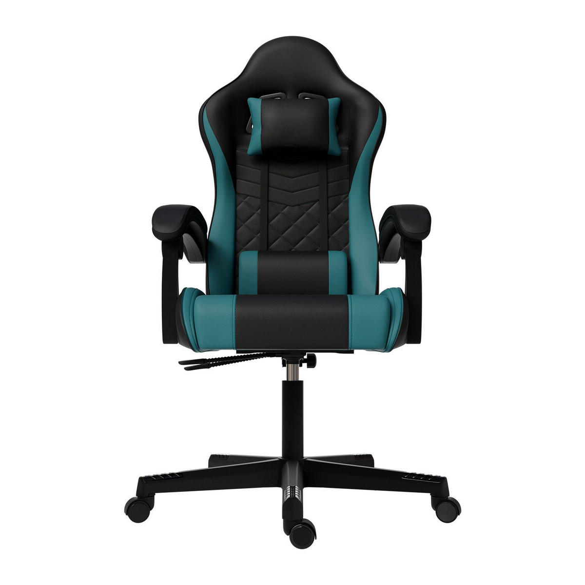 GAMINGSTUHL HyperSeat schwarz/türkis - Türkis, Kunststoff (63/131/121cm) - Juskys