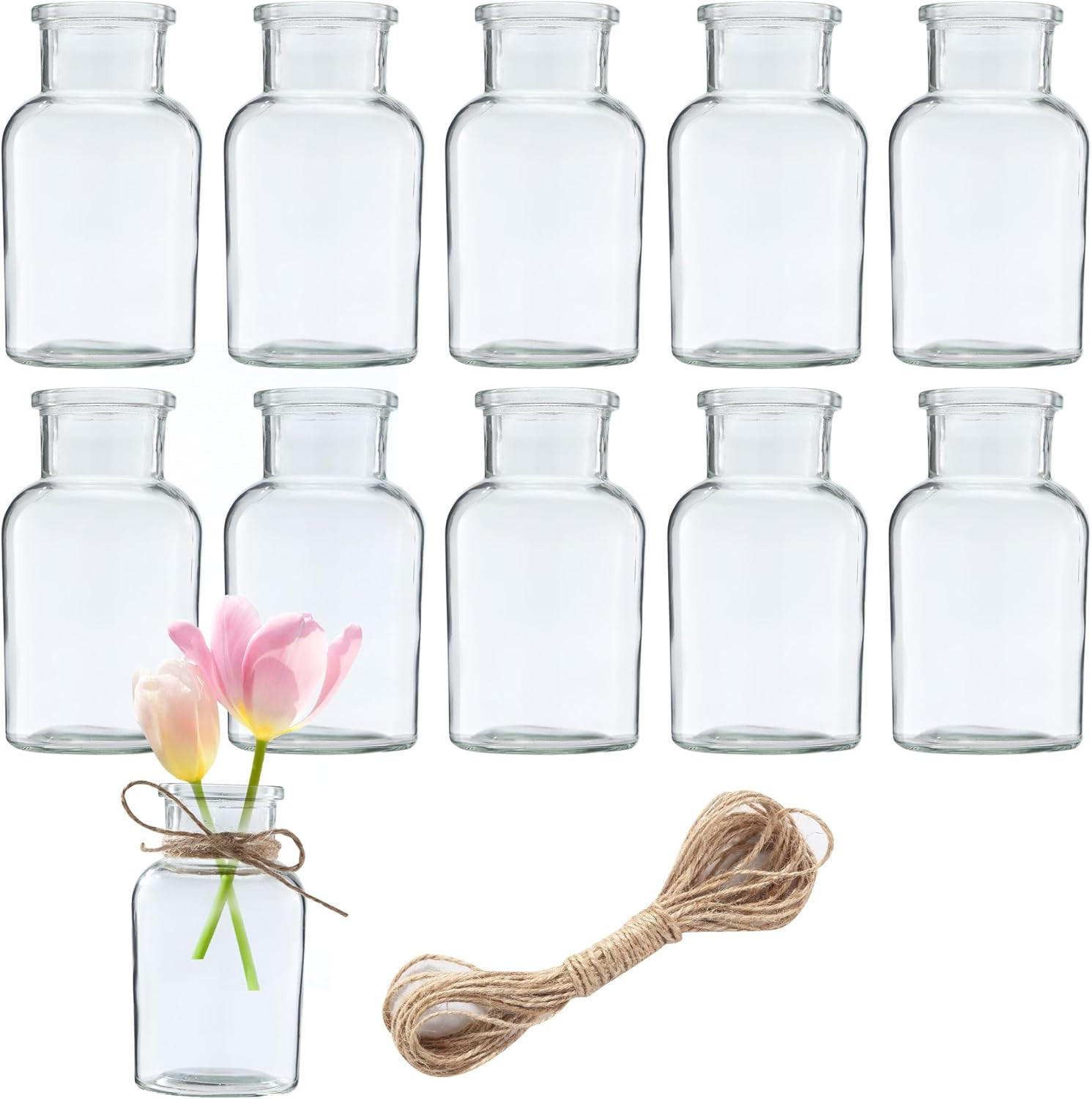 VASE Transparentes Glas - Transparent, Glas (12.5cm) - LIBRATON