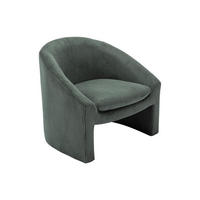 SESSEL - Cord - Grün - OSSANA - Grün, Textil (74/74/83cm) - Vente-Unique