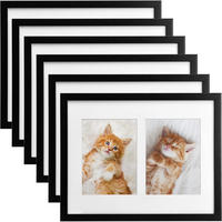 BILDERRAHMEN Galeria 13x18cm Schwarz (6tlg) - Schwarz, Holzwerkstoff (30/2/37cm) - BoMoe