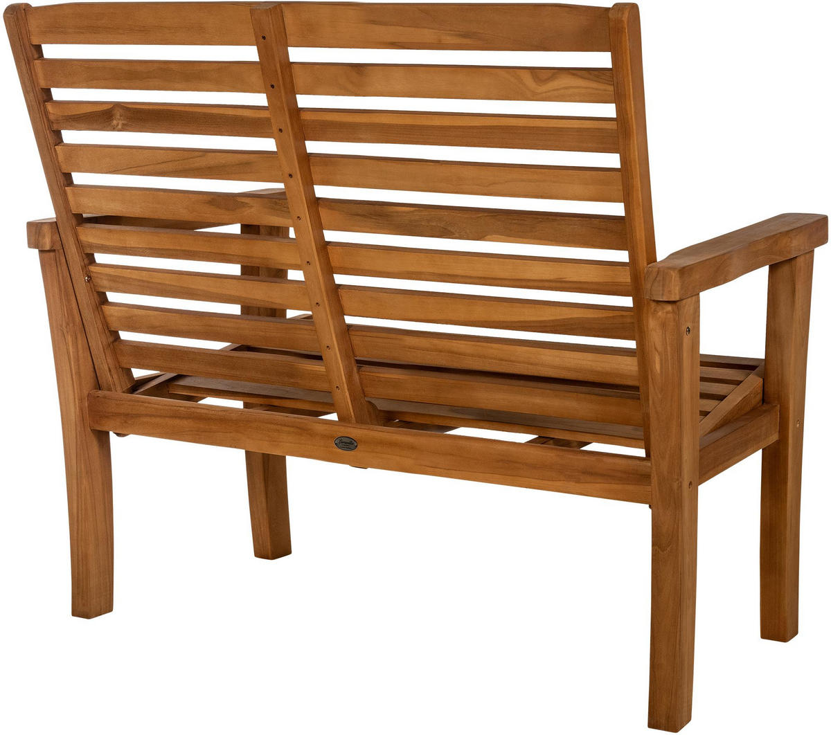 TEAKBANK Peter Liegefunktion 120x78x111cm Teakholz Teak Gartenbank - Teakfarben, Holz (120/111/78cm) - DELUKE