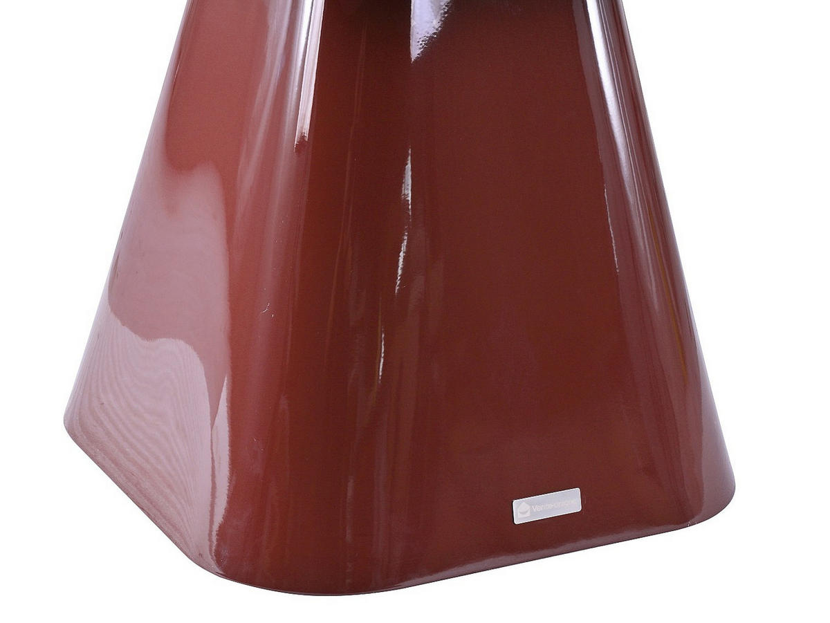 BEISTELLTISCH - 60 cmcm x 60 cmcm - Holz, Platte - Bordeaux - NATAZA - Bordeaux, Holz (60/60/45cm) - Vente-Unique