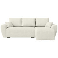 ECKSOFA Rotterdam mit Schlaffunktion Beige Bouclé - Beige, Textil (238/141cm) - Bromarkt