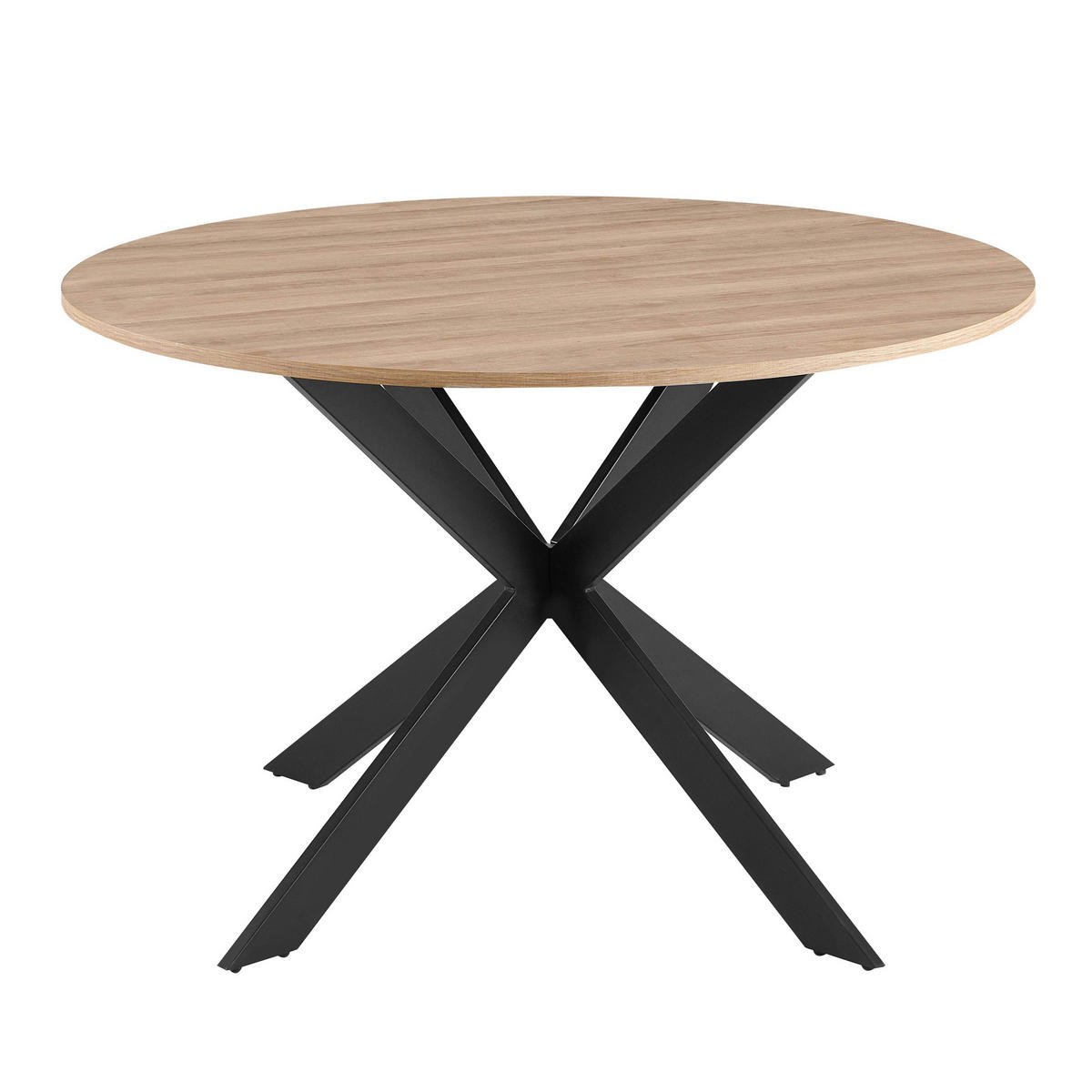 ESSTISCH, Holz - Braun, Holz (120/120/75cm) - Oviala