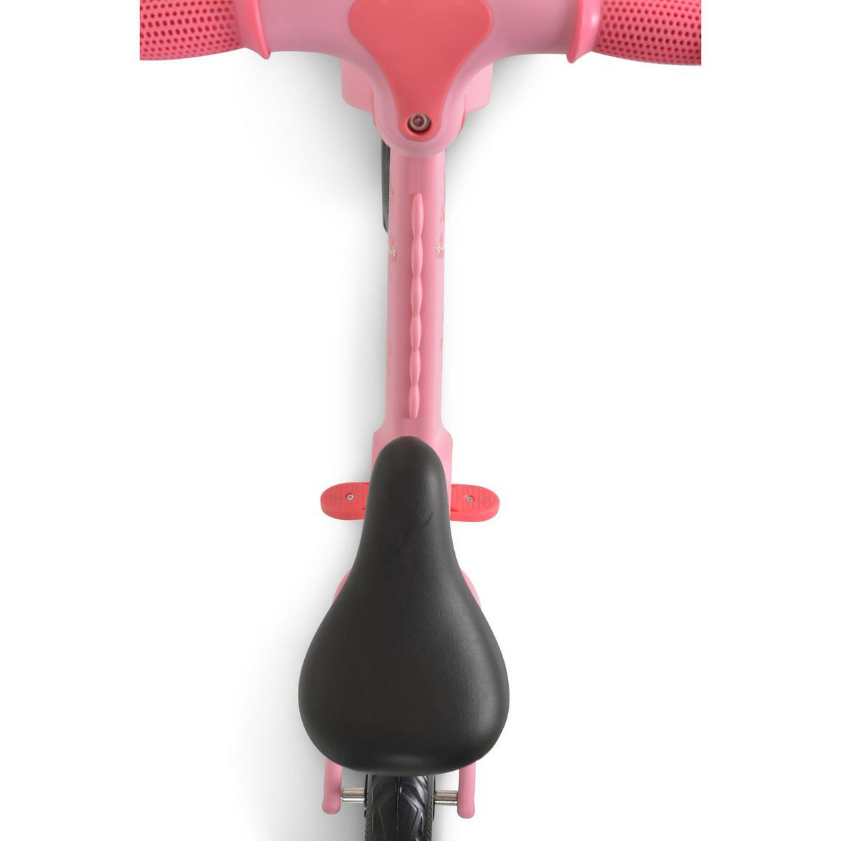 LAUFRAD Dino 12 Zoll rosa Sattel einstellbar, klappbare Fußstütze - Rosa, Kunststoff (80/33/52cm)