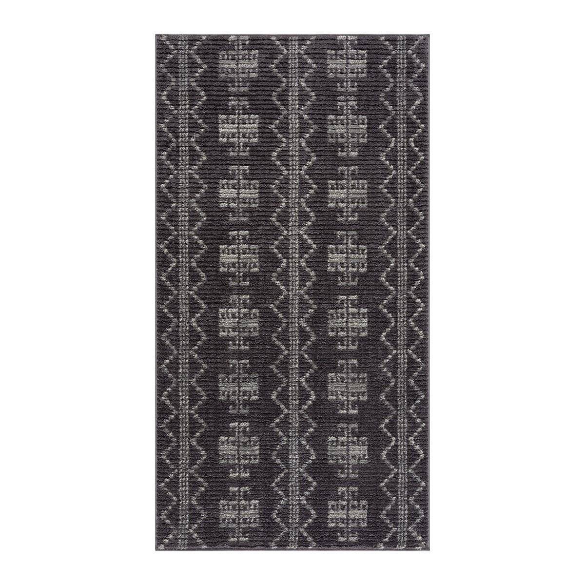 KURZFLOR-TEPPICH April 0608 Grau 80x300 cm - Grau, Textil (80/300cm) - carpet city