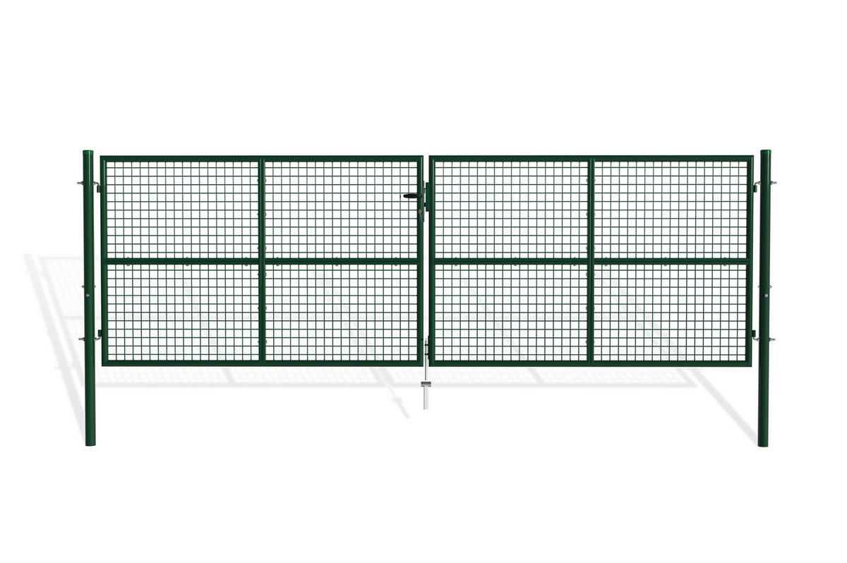 ZAUNTOR Olga Grün 4m H.130cm - Grün, Metall (406/131cm) - Casanoov