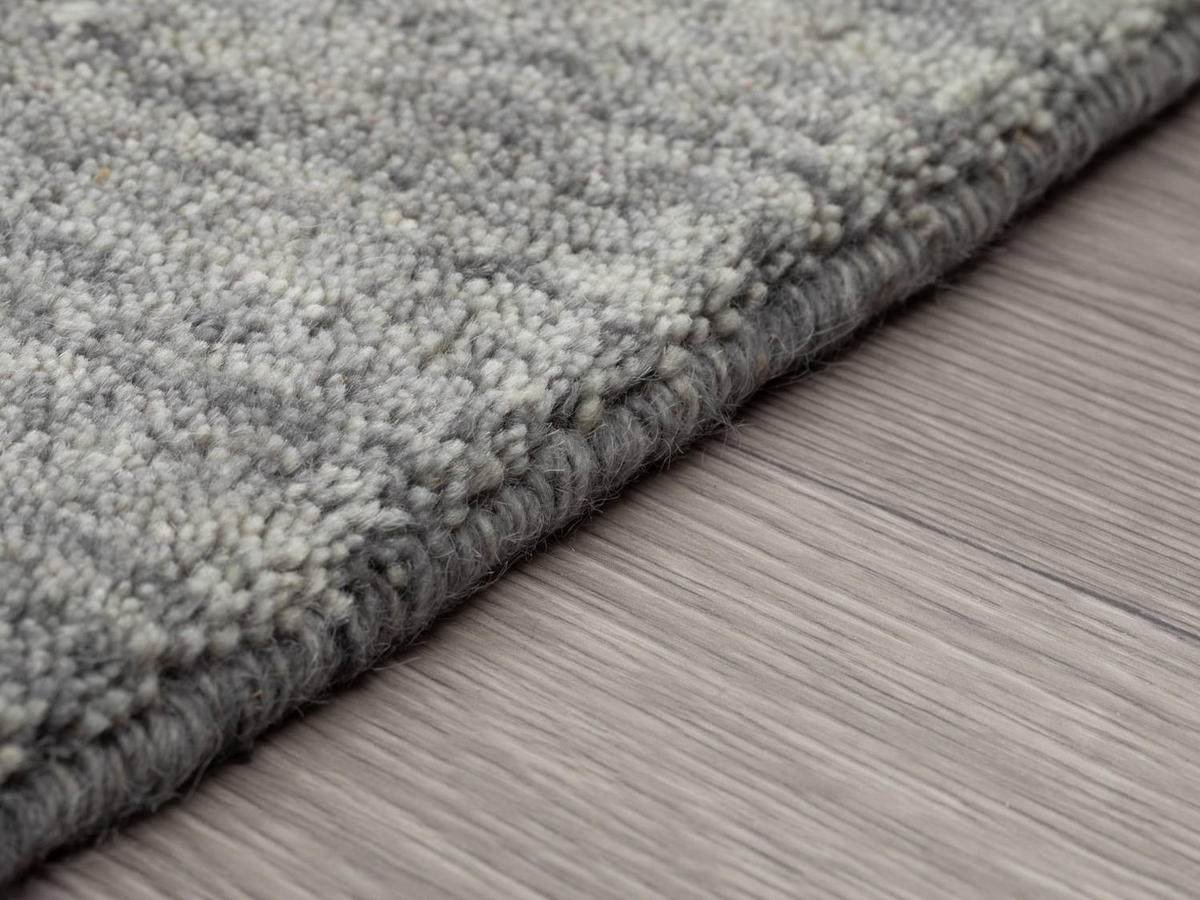 WOLLTEPPICH 140/200 cm Jaipur - Grau, Naturmaterialien (140/200cm) - Steffensmeier