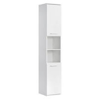 BAD HOCHSCHRANK Der Kapitän - Weiß, Holzwerkstoff (33/180/34cm) - Mokebo