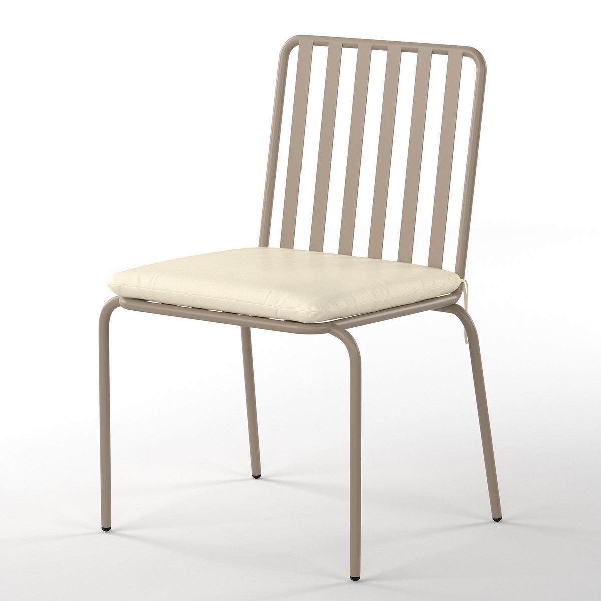 GARTENESSGRUPPE - 5-teilig - Stahl - Anthrazit - Taupe, Textil/Metall - home24