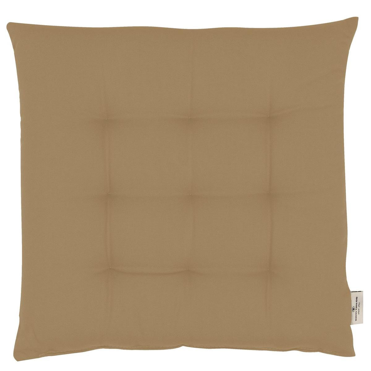 SITZKISSEN MIT 9 PUNKT-STEPPUNG DOVE - Beige, Textil (40/40/5cm) - Tom Tailor