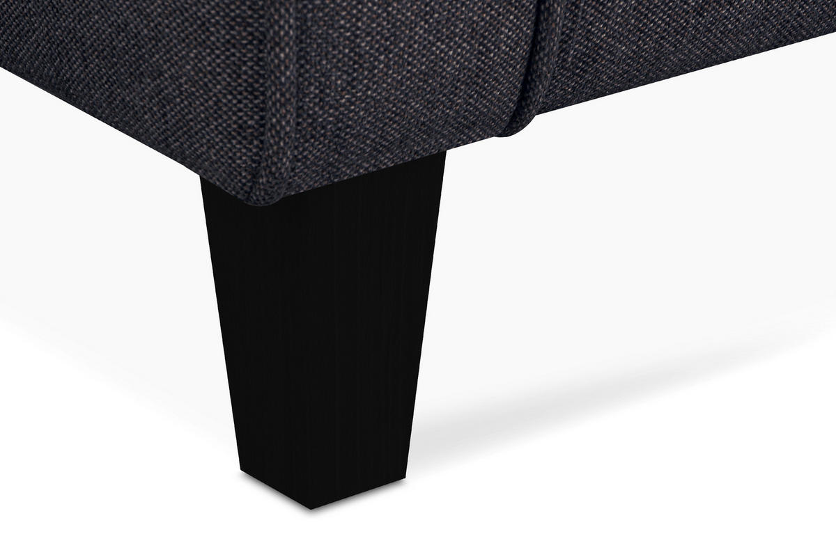 OHRENSESSEL MILES Massivholzbeine schwarz, marine - Blau/Dunkelblau, Holzwerkstoff/Buchenholz (82/105/97cm) - KONSIMO®