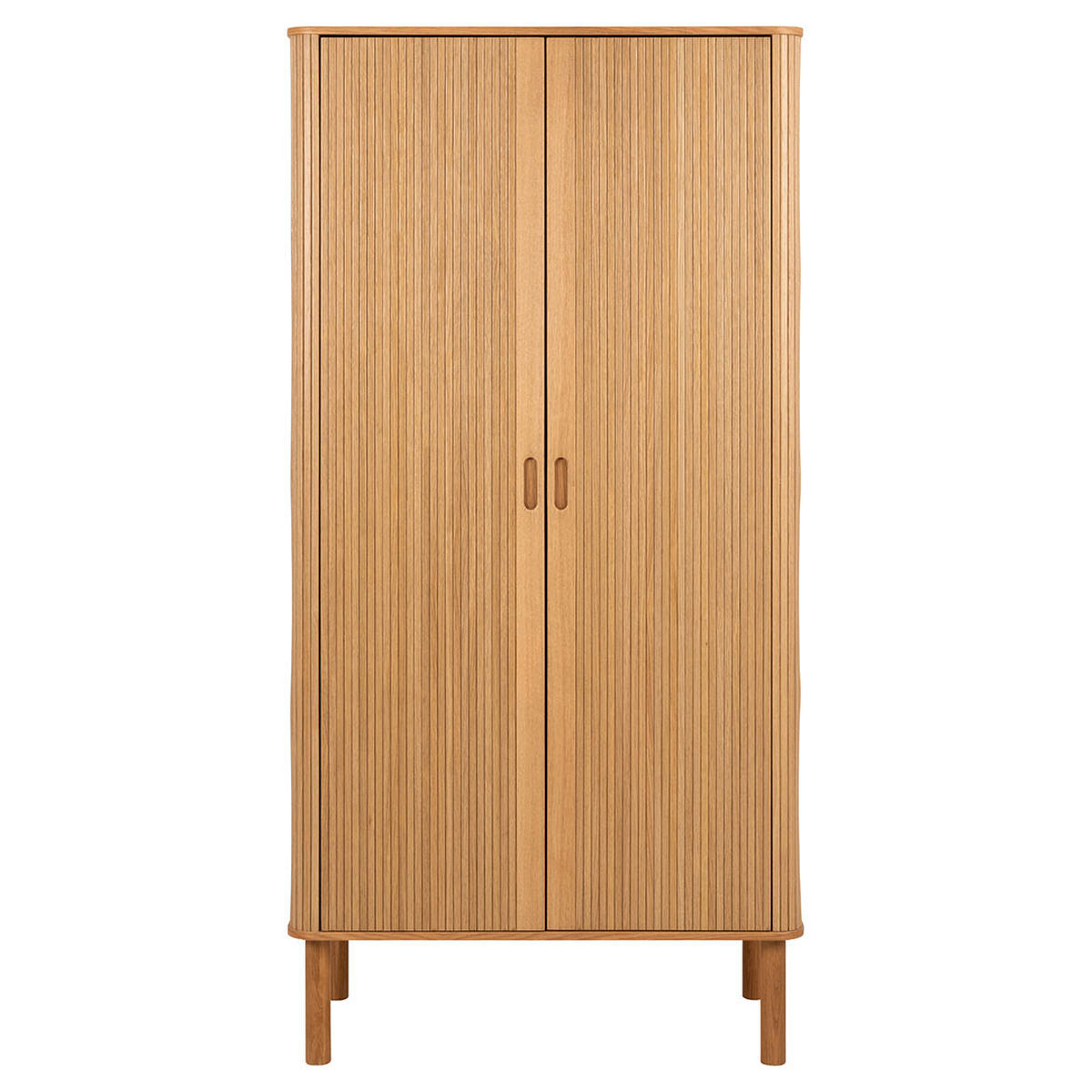 KLEIDERSCHRANK, Langley, Natur, Faserplatte. Melamin. Eiche. Eichenfurnier., 100 x 55 x 200 cm - Naturfarben, Holzwerkstoff (100/200/55cm) - ebuy24