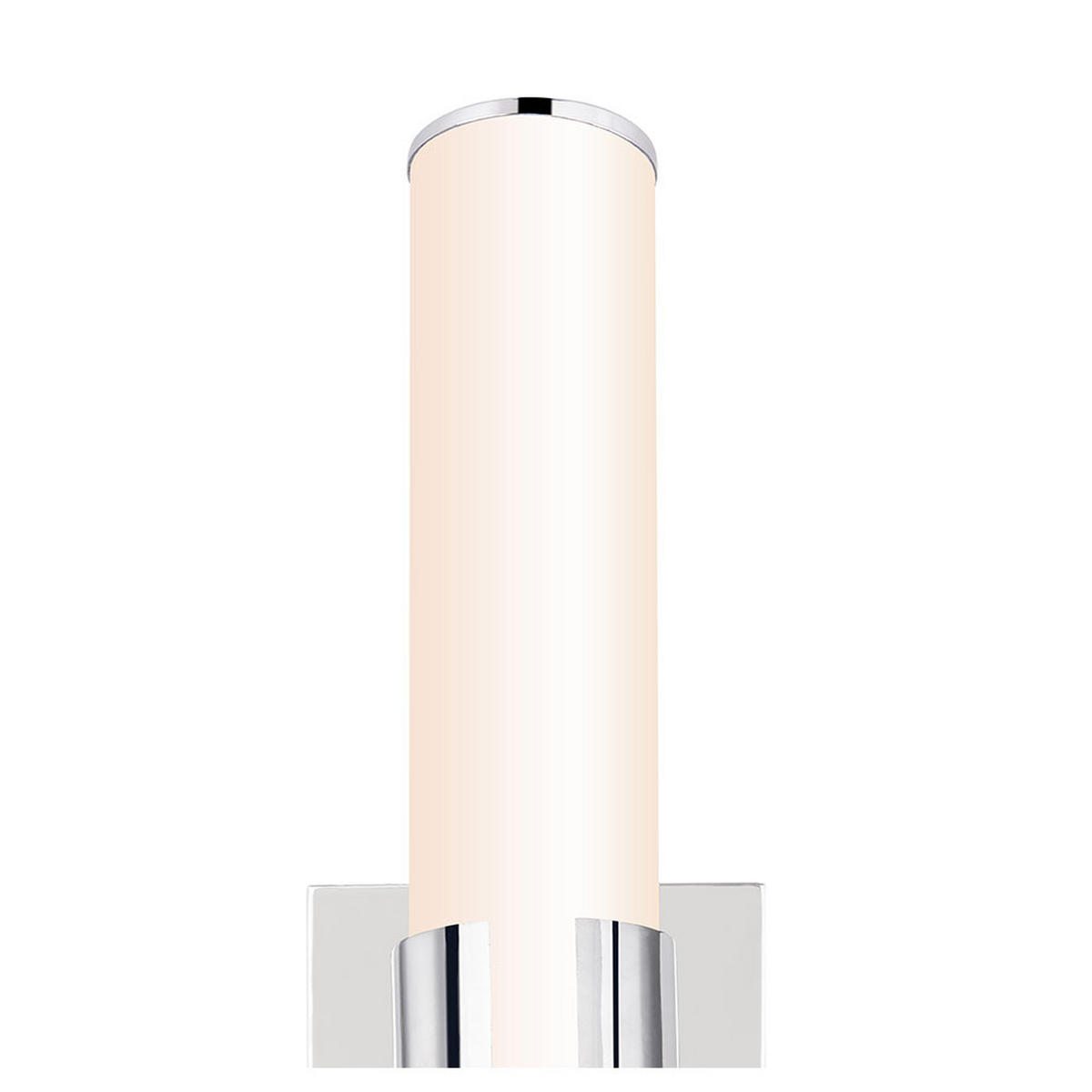 LED WANDLEUCHTE Chrom Weiß Glas Opal - Weiß, Glas (12/32/9.5cm) - Globo Lighting