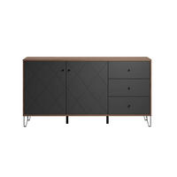 SIDEBOARD Touch Graphitfarben - Graphitfarben, Holzwerkstoff (183/76/40cm) - ebuy24
