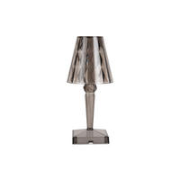 TISCHLAMPE Gem 10/10/25 cm - Grau, Kunststoff (10/10/25cm) - Leitmotiv