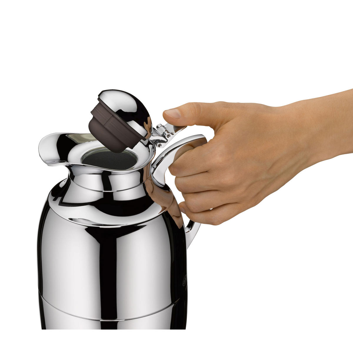 ISOLIERKANNE JUWEL TT s/s chrome plated 1 L - Silberfarben, Metall (1L) - Alfi