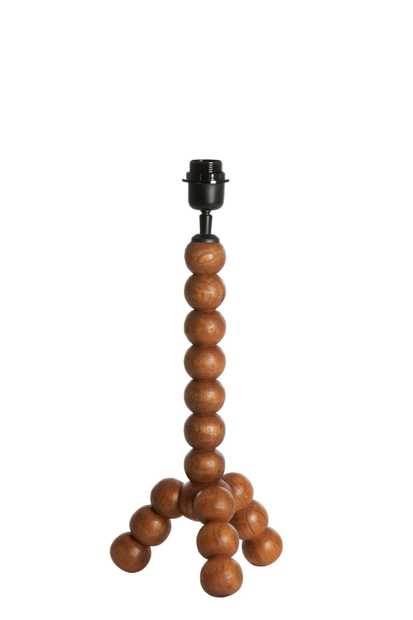 LAMPENFUSS Veglio Braun Ø20/40 cm - Braun, Holz (20/20/40cm) - Light & Living