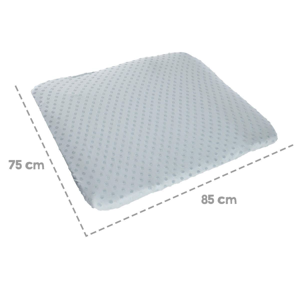 SPANNBEZUG für Wickelauflagen 75 x 85 cm - Hellblau, Textil (85/75cm) - Roba