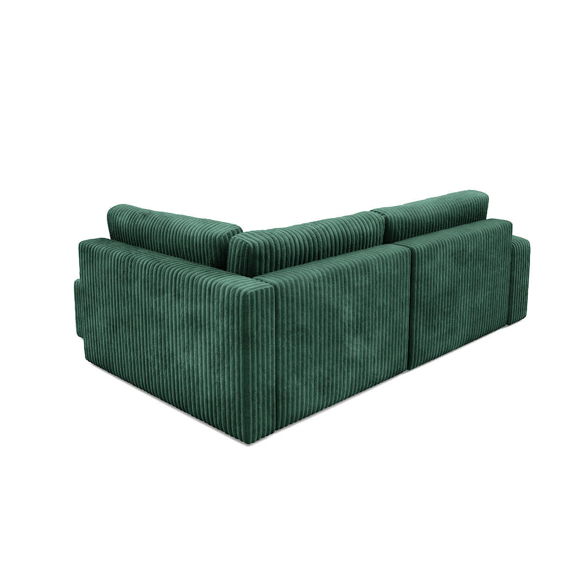 ECKSOFA Angela 4 Sitzplätze Tannengrün - Grün, Holz (245/182cm) - Petits-meubles