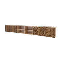 LOWBOARD VIRA-W 3x100x40x41 cm - Artisan / Katania - Eiche Wotan, Holzwerkstoff (300/40/41cm) - ALTDECOR