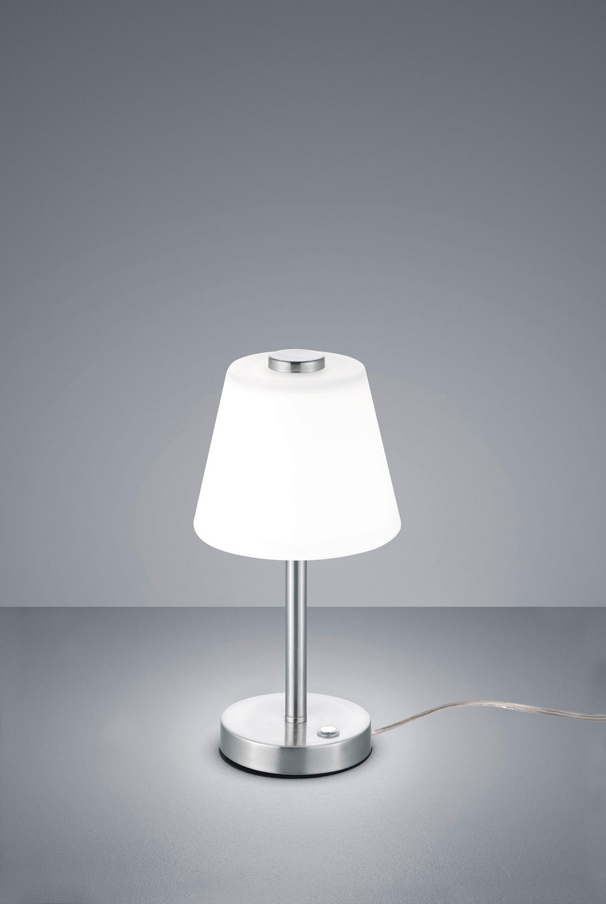 TISCHLAMPE EMERALD - Grau - 15/15/29 cm - Grau, Metall (15/15/29cm) - Trio Leuchten