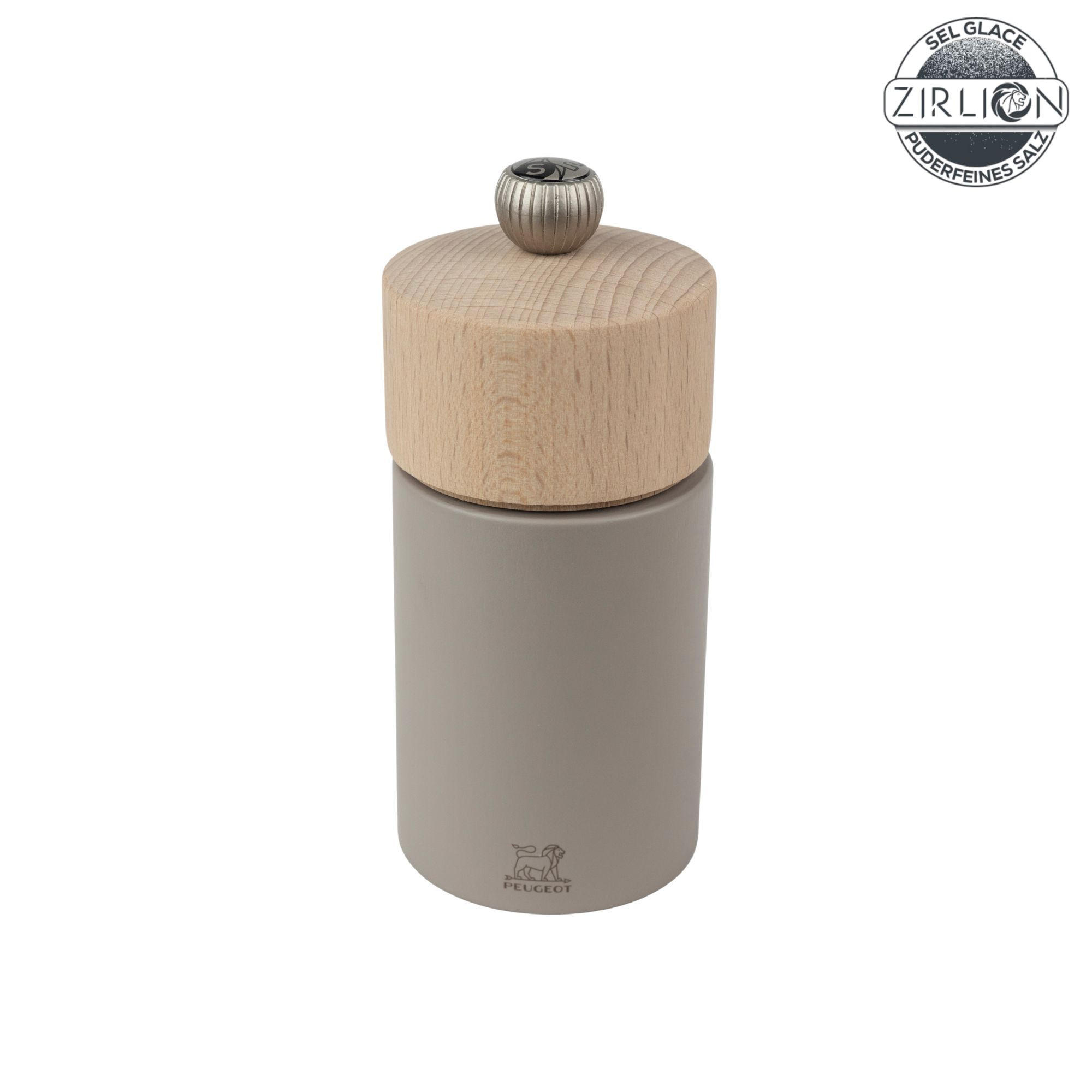 SALZMÜHLE Boreal 12cm Buchenholz Kieselgrau Zirkonia-Mahlwerk - Grau, Holz (52/12/52cm) - PEUGEOT