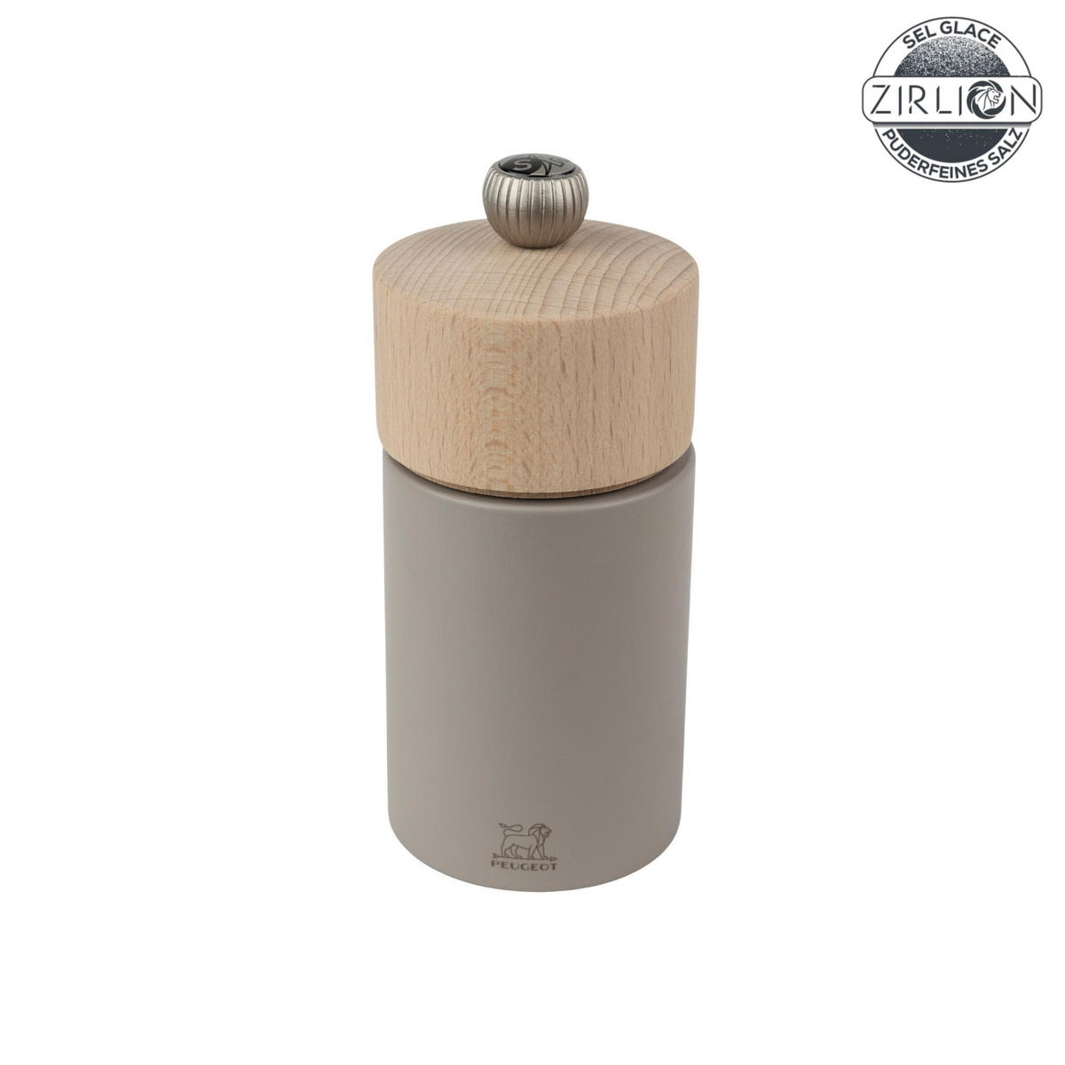 SALZMÜHLE Boreal 12cm Buchenholz Kieselgrau Zirkonia-Mahlwerk - Grau, Holz (52/12/52cm) - PEUGEOT