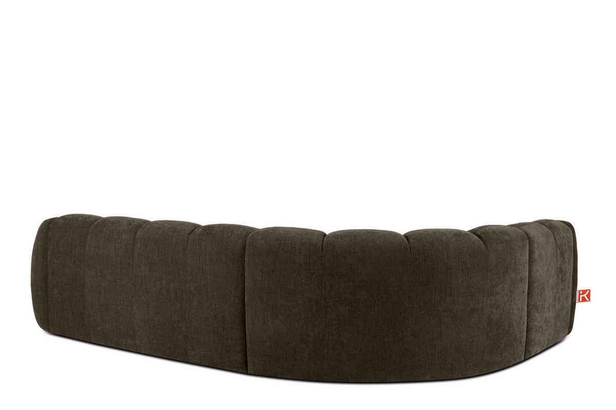 ECKSOFA LINKS FLAVA, Braun - Braun, Holz/Holzwerkstoff (310/230cm) - KONSIMO®