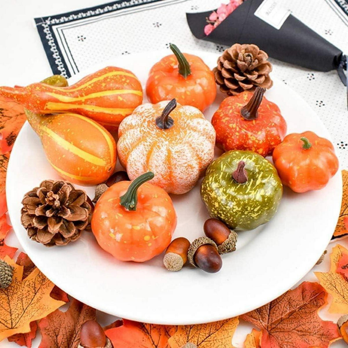 DEKO-SET Herbst 100-teiliges Set - Multicolor, Kunststoff (7.5cm)