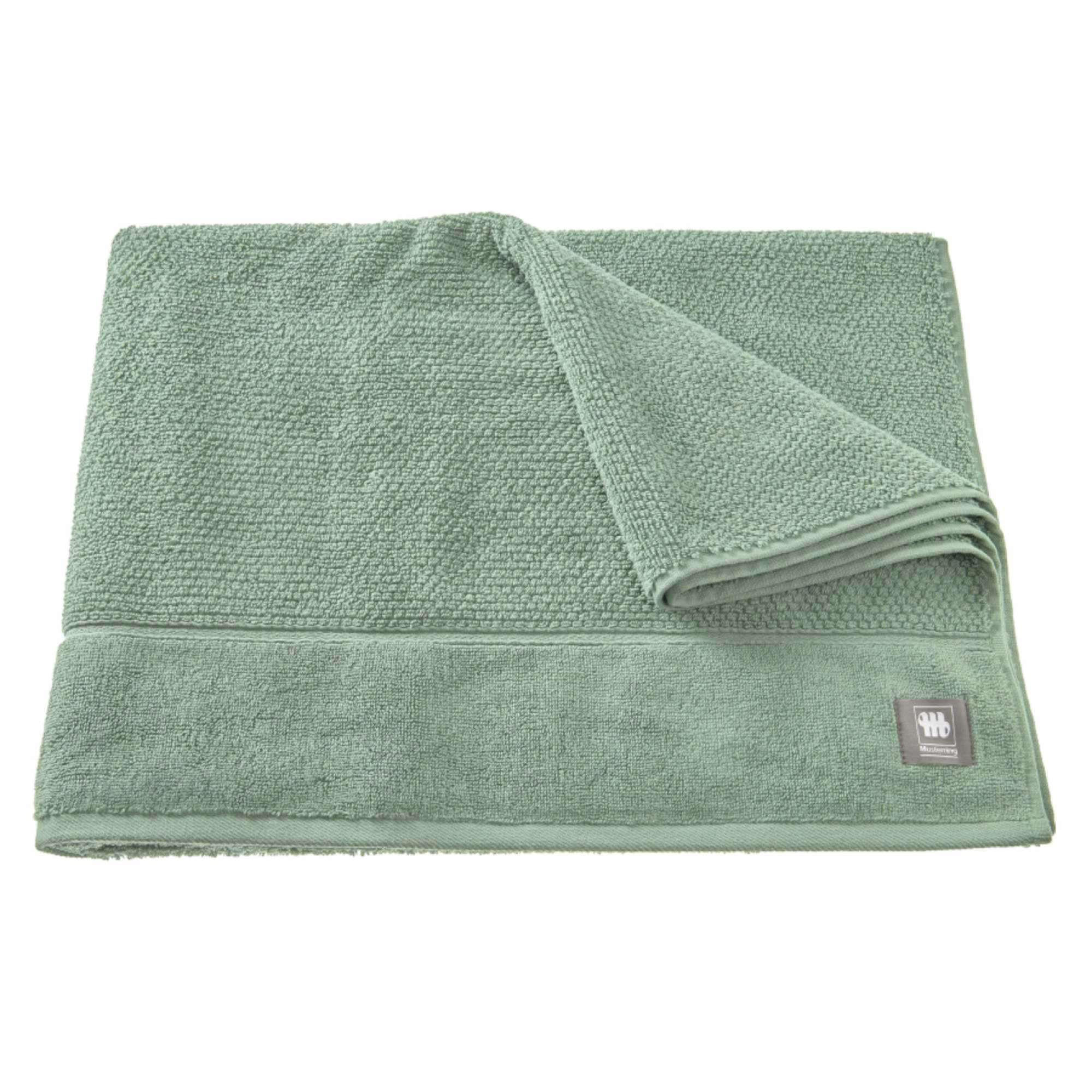 DUSCHTUCH SOLID - Grün, Textil (100/150cm) - Musterring